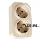 Legrand (Легранд) 782253 Quteo - Розетка 2-ая с заземлением и защит. шторками, 16А (слоновая кость) Legrand (Легранд) 782253 Quteo - Розетка 2-ая с заземлением и защит. шторками, 16А (слоновая кость)