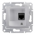 Sedna (Седна) - Розетка Компьютерная 1выход cat.5e UTP (Алюминий) SDN4300160
