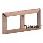 Valena Life Рамка 2 поста (Медь) 754162 Valena Life Рамка 2 поста (Медь) 754162