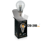Диммируемая светодиодная лампа Gauss 7W E27 2700K шар D55 (HA105202107-D) ***