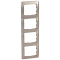 Galea Life Рамка 4 поста,Titanium (Титан), вертикальная 771408