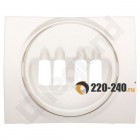 Galea Life Лицевая панель для аккустической розетки (4 контакта) PEARL 771525