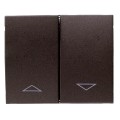 Galea Life Лицевая панель 2 клавиши для рольставней (DARK BRONZE)  771214