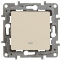 Legrand Etika Выключатель с подсветкой винтовой зажимовой зажим 10А (слоновая кость) 672303