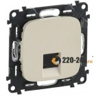 Valena Allure Розетка компьютерная RJ 45 Кат. 6e UTP (Слоновая кость) 753842 
