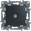 Legrand Etika Розетка телевизионная оконечная 5дБ, 5-862 мГц (антрацит) 672665 Legrand Etika Розетка телевизионная оконечная 5дБ, 5-862 мГц (антрацит) 672665