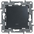 Legrand Etika Выключатель с подсветкой винтовой зажимовой зажим 10А (Антрацит) 672603
