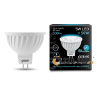 Софитная светодиодная лампа Gauss MR16 5W GU5,3 4100K 12V LED (201505205)