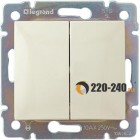 Legrand (легранд) 774305 Valena - Выключатель двухклавишный (слоновая кость)
