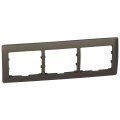 Galea Life Рамка 3 поста, DARK BRONZE (темная бронза) ,горизонтальная 771203