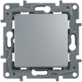 Legrand Etika Выключатель одноклавишный винтовой зажим 10А (Алюминий) 672401