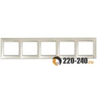 Legrand (легранд) 770475 Valena - Рамка 5 постов   Жемчужный