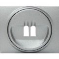 Galea Life Лицевая панель для аккустической розетки (2 контакта) Aluminium 771300