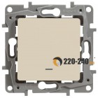 Legrand Etika Переключатель с подсветкой автоматический зажим 10AX (слоновая кость) 672315
