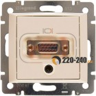 Legrand (легранд) 774182 Valena - Розетка HD15+ с гнездом Jack 3.5 (Слоновая кость)
