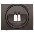 Galea Life Лицевая панель для аккустической розетки (2 контакта) DARK BRONZE  771200
