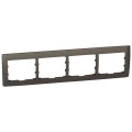 Galea Life Рамка 4 поста, DARK BRONZE (темная бронза) ,горизонтальная 771204