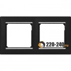 Legrand (легранд) 770392 Valena - Рамка 2 поста  (Ноктюрн/Серебро)