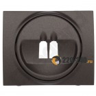 Galea Life Лицевая панель для аккустической розетки (2 контакта) DARK BRONZE  771200