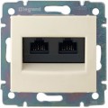 Legrand (легранд) 774139 Valena - Розетка компьютерная RJ45 кат.5е UTP 2 выхода (слоновая кость)
