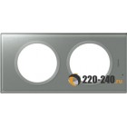 69342 Legrand (легранд) Celiane - Рамка 2 поста Смальта металлик ***
