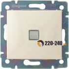 Legrand (легранд) 774326 Valena - Проходной выключатель с подсветкой 1 клавишный (слоновая кость)