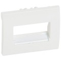 Galea Life Лицевая панель для розетки компьютерной на 1-2 входа RJ45 (Белая) 777075