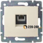 Legrand (легранд) 774338 Valena - Розетка телефонная 1хRJ11 (слоновая кость)