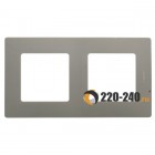 Legrand Etika Рамка 2п Светлая галька 672522