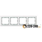 Legrand (легранд) 774464 Valena - Рамка 4 поста  (Белый/Кристалл)