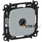 Valena Allure Розетка TV проходная (Алюминий) 753961 