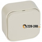Legrand (Легранд) 782234 Quteo - Переключатель проходной 1 клавиша (слоновая кость)