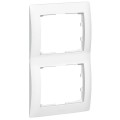 Galea Life Рамка 2 поста, WHITE, вертикальная 771006