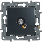 Legrand Etika Розетка телевизионная проходная 15дБ, 5-862 мГц (антрацит) 672663