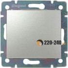 Legrand (легранд) 770111 Valena — Кнопка без фиксации (алюминий)