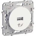 Odace Розетка USB (Белый) S52R408