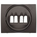 Galea Life Лицевая панель для аккустической розетки (4 контакта) DARK BRONZE  771225