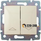 Legrand (легранд) 774314 Valena - Кнопка Выключатель управления жалюзи (слоновая кость)